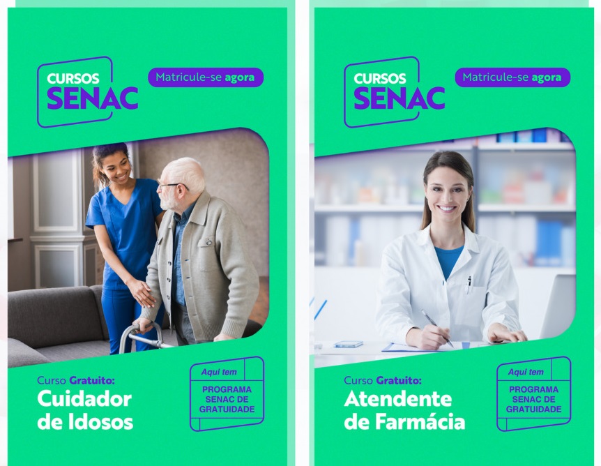 SENAC está inscrições abertas para cursos gratuitos de cuidador de