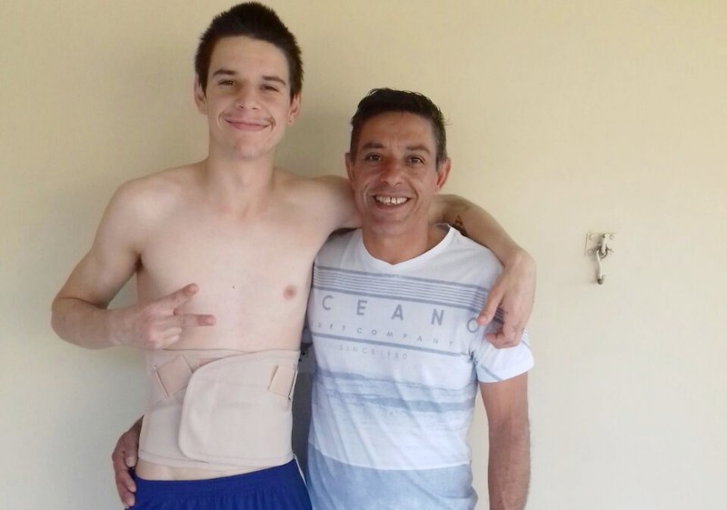 Jovem que se acidentou e foi resgatado pelo pai já está em casa