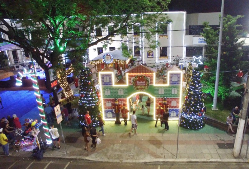 Bom publico no primeiro final de semana do Natal Encantado de Joaçaba