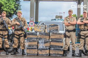 PM faz apreensão de 275 quilos de maconha em Chapecó
