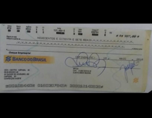 Cheques clonados da BRF estão sendo passados no comércio