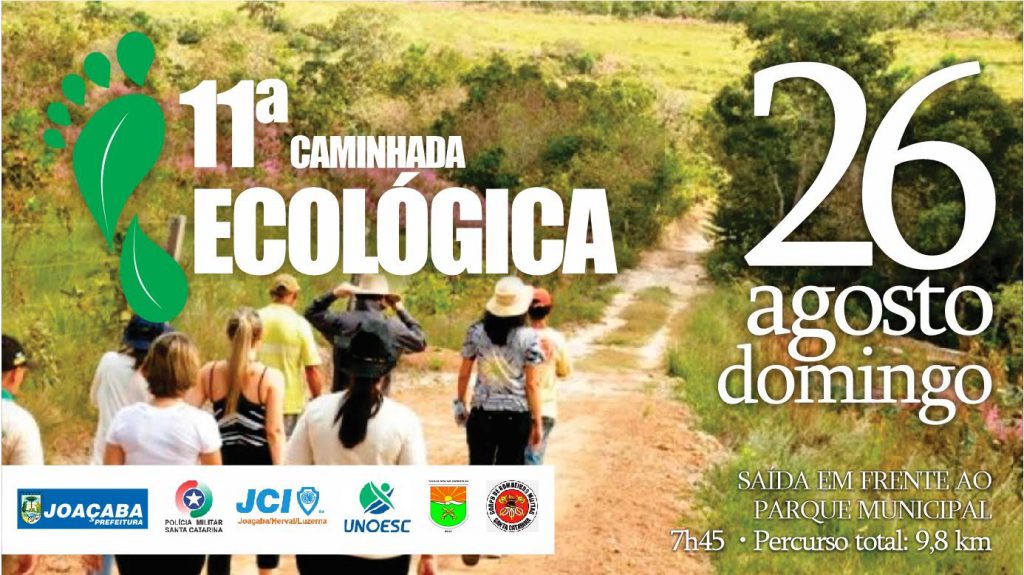 A 11ª edição da Caminhada Ecológica que aconteceria no próximo domingo (10), foi transferida para o dia 26 de agosto