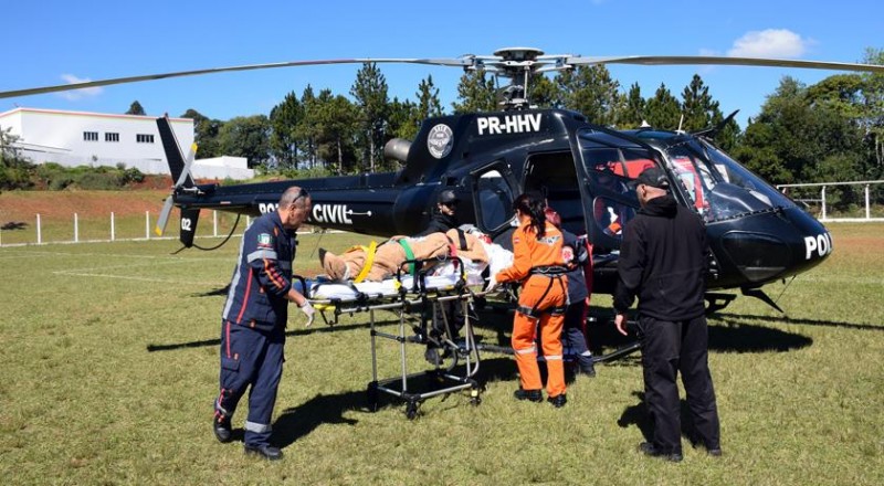  A idosa chegou a ser encaminhada de helicóptero para o Hospital Regional do Oeste de Chapecó