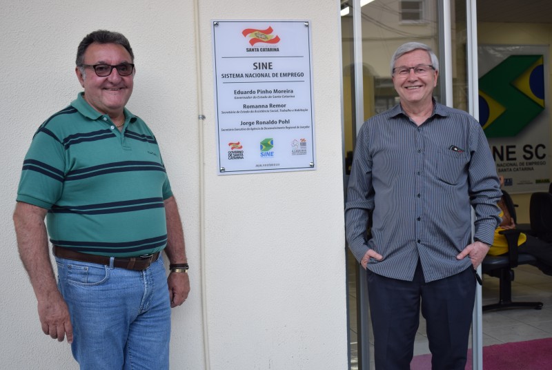 Foto:Supervisor Carlos Chileme com o secretário Executivo Jorge Pohl