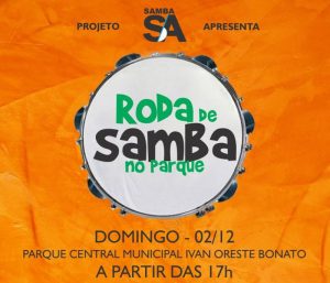 Roda de Samba no Parque acontece no próximo domingo