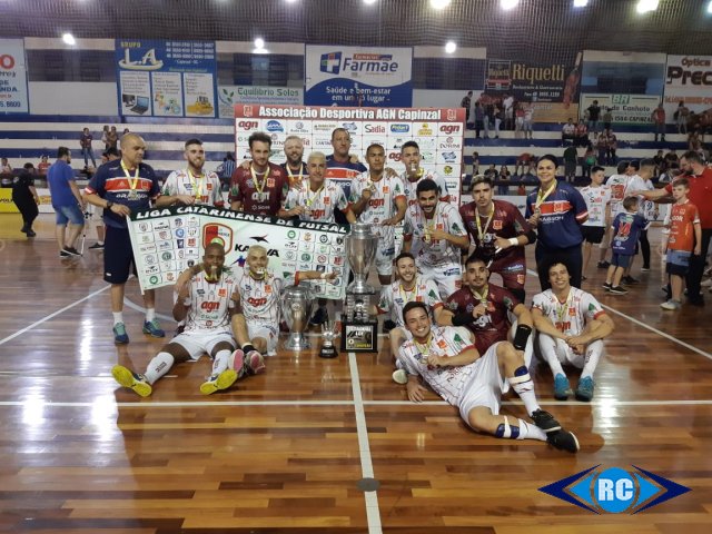 AD AGN Capinzal conquista o título do Estadual da Liga Catarinense de Futsal