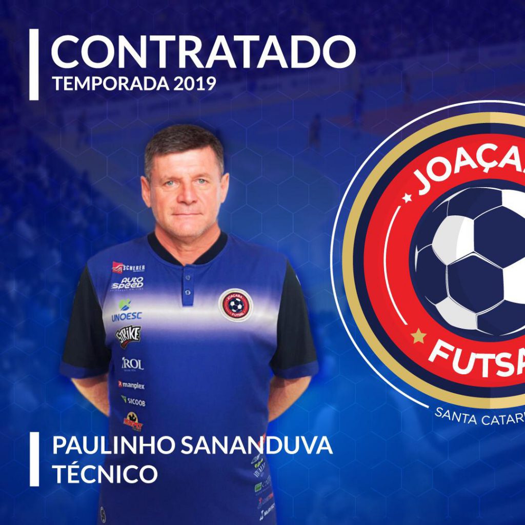 Paulinho Sananduva é o novo técnico do Joaçaba Futsal