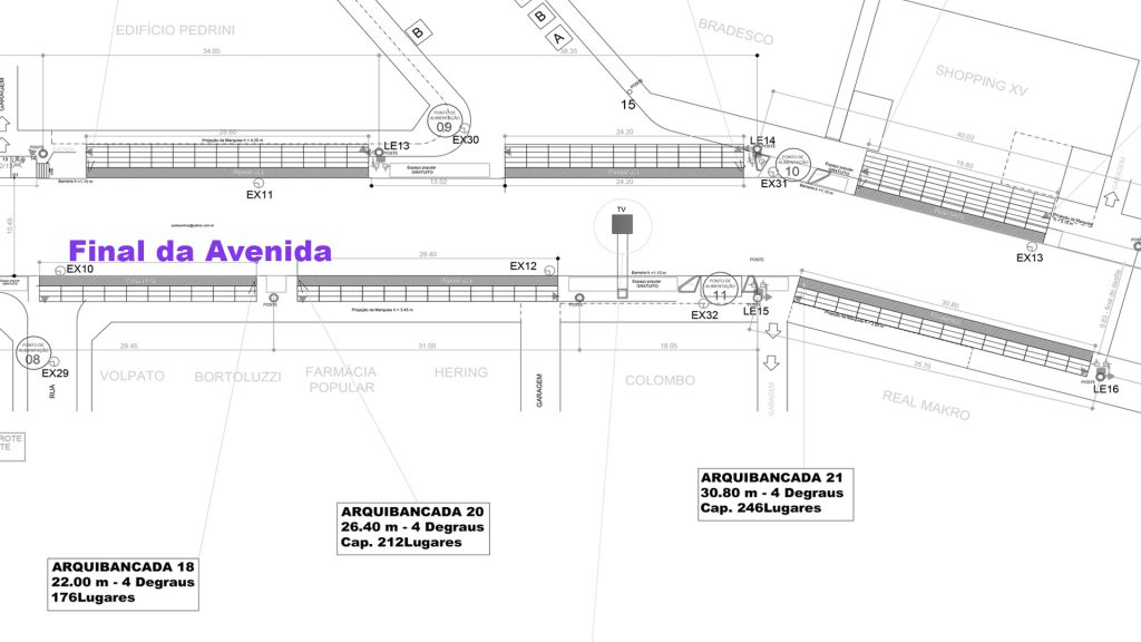 Mapa Final da avenida