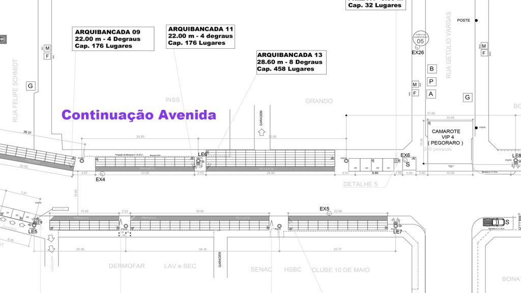 Mapa continuação avenida