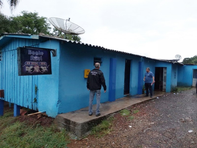 Polícia Civil de Herval d´Oeste fecha casa de prostituição. Foto:Polícia Civil/Divulgação