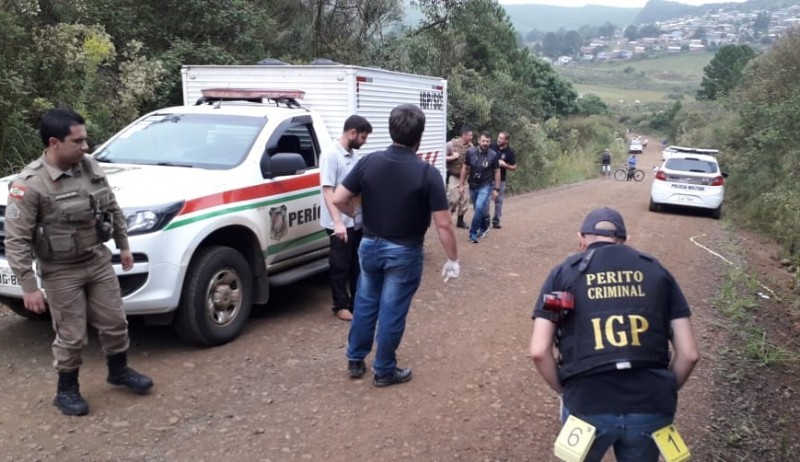 Mulher é encontrada morta e seminua em Fraiburgo. Foto:Genauro Stefanski/Espião Notícias