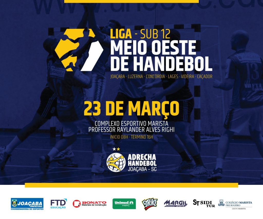 Joaçaba sediará a Liga Meio Oeste de Handebol - Sub-12